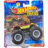 Hot Wheels Monster Trucks Snake Bite, Leading Legends 4/7, include auto schiacciata, pressofuso