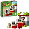 LEGO DUPLO Town Chiosco della Pizza, Mattoncini da Costruzione, Set di Giochi con Cane Giocattolo, Regalo per Bambino di 2+ Anni, 10927