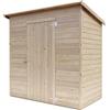 TheGoodGarden Casetta in Legno da Giardino Addossata Lady 2x1 - Personalizzabile, Spessore 19mm, Kit Completo, Facile Montaggio, Made in Italy
