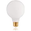 FLSNT Dimmable G95 - Lampadina E27, 5,5 W (equivalente 40 W), 550 LM LED Edison E27 vintage, 2200 K, bianco caldo, lampadina decorativa, vetro bianco opale, confezione da 1
