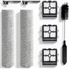 HIYOUNG Set di accessori per Tineco Floor One Stretch S6/Switch S6/S7 Stretch Ultra/S6 Stretch Lite/S9 Artist/i6 Stretch/i5 Stretch,2 Spazzole a Rullo,1 manico,3 filtri,1 Spazzola di Pulizia,ricambi