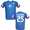 Does not apply Maglia Italia Blu O Bianca Personalizzata Folorunsho 25 Creata Utilizzando Magli