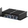 WINSMALL Industrial PC Fanless Mini PC Core i5 8250U Dual Lan/6 RS232 COM/HD/VGA/WIFI, 2.5G Lan Embedded Industriale Computer i5, 4G SIM Slot, Din-rail, VESA, Pc Server 16GB RAM 256GB SSD
