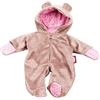 Götz 3402668 Tutina Teddy - Taglia complessiva dell'abbigliamento per bambola in un unico pezzo. S - Set di abbigliamento e accessori in 1 pezzo per bambole da 30 a 33 cm