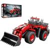 Reobrix Set di mattoncini da costruzione Bulldozer 22010, kit modello di veicolo ingegneristico per adulti, escavatore telecomandato con trazione integrale, regalo per bambini dai 14+, 1876 pezzi
