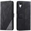SONWO Cover per iPhone XS Max, Flip Caso in PU Pelle Case Cover Portafoglio Custodia per iPhone XS Max, [Kickstand] [Slot per Schede], Nero
