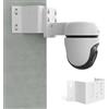 HOLACA Supporto angolare da parete a 90°, compatibile con videocamera di sorveglianza Tapo C530WS, C520WS, C510W, C500, C501W, TC40GW, C51A, C52A, supporto per telecamera di sorveglianza esterna