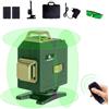 Roomark Livella Laser Autolivellante 4 X 360°, Verde 16 Linee, Verticale e Orizzontale 4D, Batteria Ricaricabile 2 * 3000 mAh (Nero-Oro)
