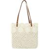 Aisi Borsa a tracolla tessuta a mano per le donne, grandi borse fatte a mano con manico intrecciato borsa tote bag estate spiaggia borse, 8566 Beige