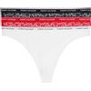 Tommy Hilfiger Perizomi Donna Confezione da 3 Premium Essential Tanga, Multicolore (Desert Sky/White/Primary Red), XL