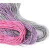 TOAOB THE ONE AND ONLY BABY TOAOB 105 Metri Filo di Cerato in Cotone 1mm Cordino per Collane Bracciali Ciondolo Fai da Te Creazione di Gioielli Artigianato Accessori Rosa Viola Chiaro Grigio