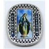 Generico 90.254.31 mir calamita magnete madre maria miracolosa ovunque proteggimi argento smaltato a mano 3,5 cm