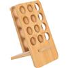 Honicemar 12 Slots Oli Essenziali Scatole Organizer in legno, Supporto Inclinato Espositore per Olio Essenziale Organizzatore Scatola Portaoggetti Adatto per Casa/SPA/Tavolo da Toeletta/Ufficio