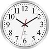 Foxtop Orologio da Parete Radio Analogico Moderni, Silenzioso, Non Ticchettio, 25 cm, Facile da Leggere per Cucina, Soggiorno, Camera da Letto, Bagno, Ufficio di Casa