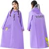 Generic Impermeabile per Bambini Zaino Nascosto Equitazione Tuta Antipioggia Poncho Scolastico per Bambini Lungo e Grande Giacca 8 Anni