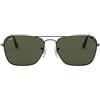 Ray-Ban RB 3136 Occhiali da Sole, Canna di Fucile/Verde, 55 mm Unisex-Adulto