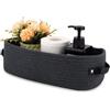 siduytin Elegante cestino porta rotolo di carta igienica in vimini per articoli essenziali da bagno, cesto in corda di cotone e decorazione per il bagno