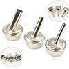 Sumsoctober Set di 3 ugelli in acciaio inox a 45 gradi per stazione di saldatura ad aria calda rapida 861DW, diametro 5 mm, 7 mm, 10 mm, adatto per riparazione e manutenzione elettronica