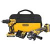 DEWALT DCK231E2 - Kit trapano e smerigliatrice, 20 V, set di utensili elettrici, 2 batterie e caricabatterie inclusi