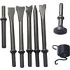 Kalttoy Martelli ad aria Set di punte Martelli Pneumatici Scalpelli Bit Scalpelli ad aria Punte Martelli ad aria Punzonatura Punte di Chipping Set Martelli ad aria Riparazione
