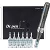 HomdMarket Dr Pen M8, Dermapen Wireless Electric m8 Microneedling Pen con aghi a 36 pin, х1, 11 pin х1 e nano rotondi х1, 6 livelli di velocità e profondità regolabile da 0 a 2,5 mm