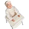 Vicloon Bavaglino a maniche lunghe 2 in 1 a maniche lunghe si attacca al tuo seggiolone, in TPU impermeabile rimovibile, per ragazzi, ragazze, bambini e conigli