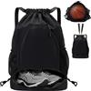 YOUYIKE Sacca Sportiva Borsa con Coulisse, Zaino da Tennis Può Contenere due Racchette, Impermeabile, con Scomparto Sul Fondo, Sacchetta Sportiva Palestra per Uomo Donna