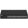 Edimax Switch di rete 24 porte Unmanaged Black GS 1024 Gigabit (1000Base-TX)