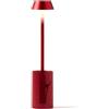 Lexon MIMI Lampada da Lettura con Pinza, Luce per Leggere a Letto, Base Inclusa per Comodino, 9 Colori LED, Accessorio per Lettore Ricaricabile USB-C - Rosso Scuro