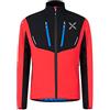 MONTURA SKI STYLE JACKET GIACCA SOFTSHELL ANTIVENTO TRASPIRANTE POWER RED/CELESTE (S)