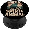Cryptid Sasquatch Forest Adventure Outdo Bigfoot Is My Spirit, motivo animali con foresta e natura PopSockets PopGrip Adesivo
