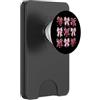 Womens Pink Coquette Bow Oni Yokai Gifts Oni Yokai - Maschera da diavolo con fiocco rosa PopSockets PopWallet per MagSafe