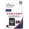 MediaRange - Scheda di Memoria SDHC da 4 GB, Classe 10, con Adattatore SD
