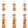 MENDOSA 6X Confezioni per Batist Dry Shampoo Tropical - Shampoo secco pulisce i capelli in pochi minuti senza acqua, profumo di cocco e di frutto della passione 6x75 ml