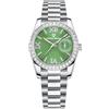 CEYADG Pagani Design Orologio da donna al quarzo elegante, orologio da polso di lusso con diamanti per le donne con cinturino in acciaio inox (Verde)