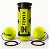 TENIX® Set da 2 palline da tennis con corda | Palline di ricambio Trainer | Inclusa lattina pressurizzata sigillata | Palline di ricambio con corda elastica per tennis trainer