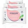 DYMACARE salviettine umidificate usa e getta| salviettine detergenti per il corpo biodegradabili, disperdibili, senza profumo e senza odore | con Aloe Vera (set 3 confezioni)