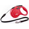 FLEXI Guinzaglio automatico New Classic M Corda 5 m Rosso