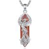 CELESTIA Fenice Collana Donna con Pietre Cristalli Argento, 8 Colore
