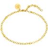 Purelei® Pure Cavigliera da donna - acciaio inossidabile placcato oro rosa/argento - regolabile 21 - 25 cm - design filigranato con piastrine lucide - cavigliera da donna - impermeabile, Eine Grösse