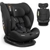 Kikka Boo KikkaBoo Seggiolino Auto 0-36 kg Reclinabile i-EXPLORE 2, Gruppo 0 1 2 3, Senza ISOFIX, Girevole Avanti e Indietro, Imbracatura a 5 Punti, 40-150 cm, Nero