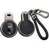 Ysbxitu Custodia per chiave a 3 tasti per BMW Mini Cooper S / D / SD One Cabrio Clubman Countryman F54 F55 F56 F57 F60 portachiavi in pelle Smart Key Shell Case C Nero