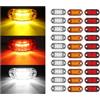 NEWFUN 30x Luci Lngombro Camion Led Laterali 12/24v,Led Luci Di Posizione Laterali Rv Caravan Per Camion,Camper,Roulotte(Rosso+Giallo+Bianco)