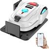 YARDCARE M800Plus Robot Tagliaerba senza filo Perimetrale, Max 800m², Posizionamento GPS+Navigazione con Visione AI, Retour Station de Recharge+APP, Taglio forma U, Evitamento Accurato Degli Ostacoli