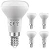 Blakapoo Lampadine LED E14 Riflettore R50, SES E14 Faretto 5W Lampadina Equivalenti a 50W, 500LM, Bianco Caldo 2700K, 120°Angolo del Fascio, Non Dimmerabile, 5 Pezzi