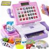 LINFUN KIDS Registratore di Cassa Supermercato Giocattolo con Microfono, Scanner di Suoni e Luci,Cibo Finto Giochi di Imitazione per Ragazze Ragazzi 3 Anni Rose