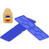 SORPLAST 50-100 Spessori in Plastica 30x100 mm Divisibili - Cunei Piastrelle, Distanziatori Piatti per Mobili, Finestre in PVC - Distanziali 1-5 mm Identificazione Rapida