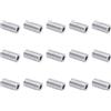 QUARKZMAN 15pz Spacer in Alluminio 5mm Foro x 10mm Od x 20mm Lunghezza Boccola di Supporto per Vite Distanziatore in Metallo Rotondo con Finitura Semplice per Viti M5, Bulloni e Aste