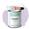 PECTRO Chalk Paint Vernice a Gesso 750ml + Pennello Tondo in Legno Pack - Pittura per Mobili Senza Carteggiare - Chalk Paint Bianco e Colori per legno Efetto Polvere (Lavanda Tenue)