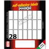 MARKIN Etichetta adesiva bianca 34x14mm (10fogli x 28etichette) Markin 10026
